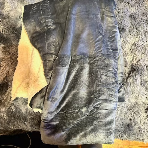 Nanpiper Grey, Microfiber, Throw Blanket. twin Size 60” x 80”. NWT! - Picture 4 of 4